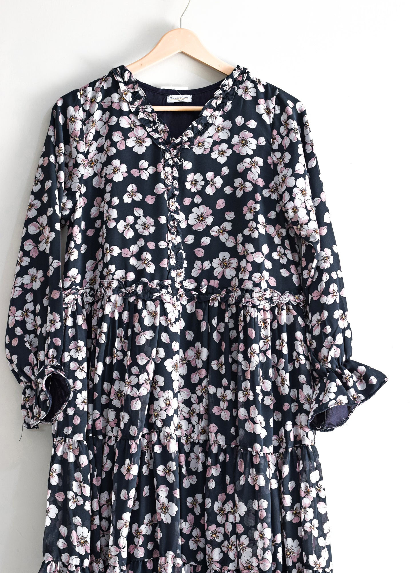 Floral Cascade Modest Dress