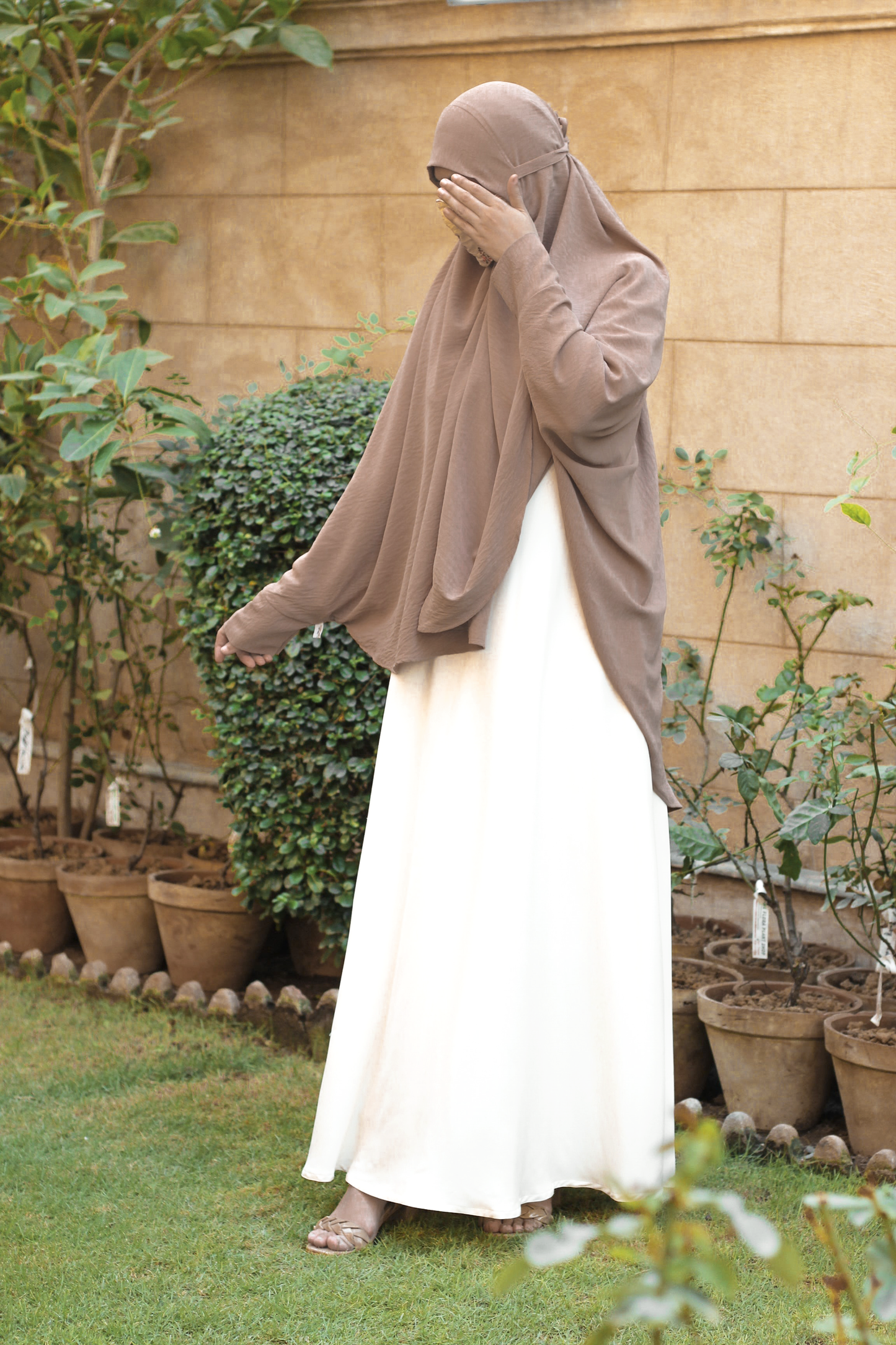 Namaz and Umrah Scarf - Fawn