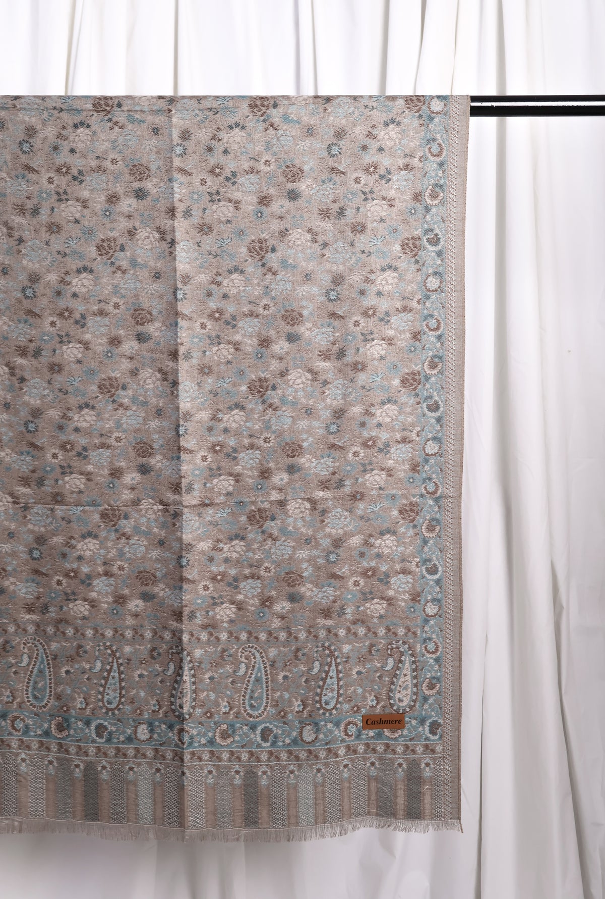 Naqsh Pashmina Hijab - Smokey Taupe