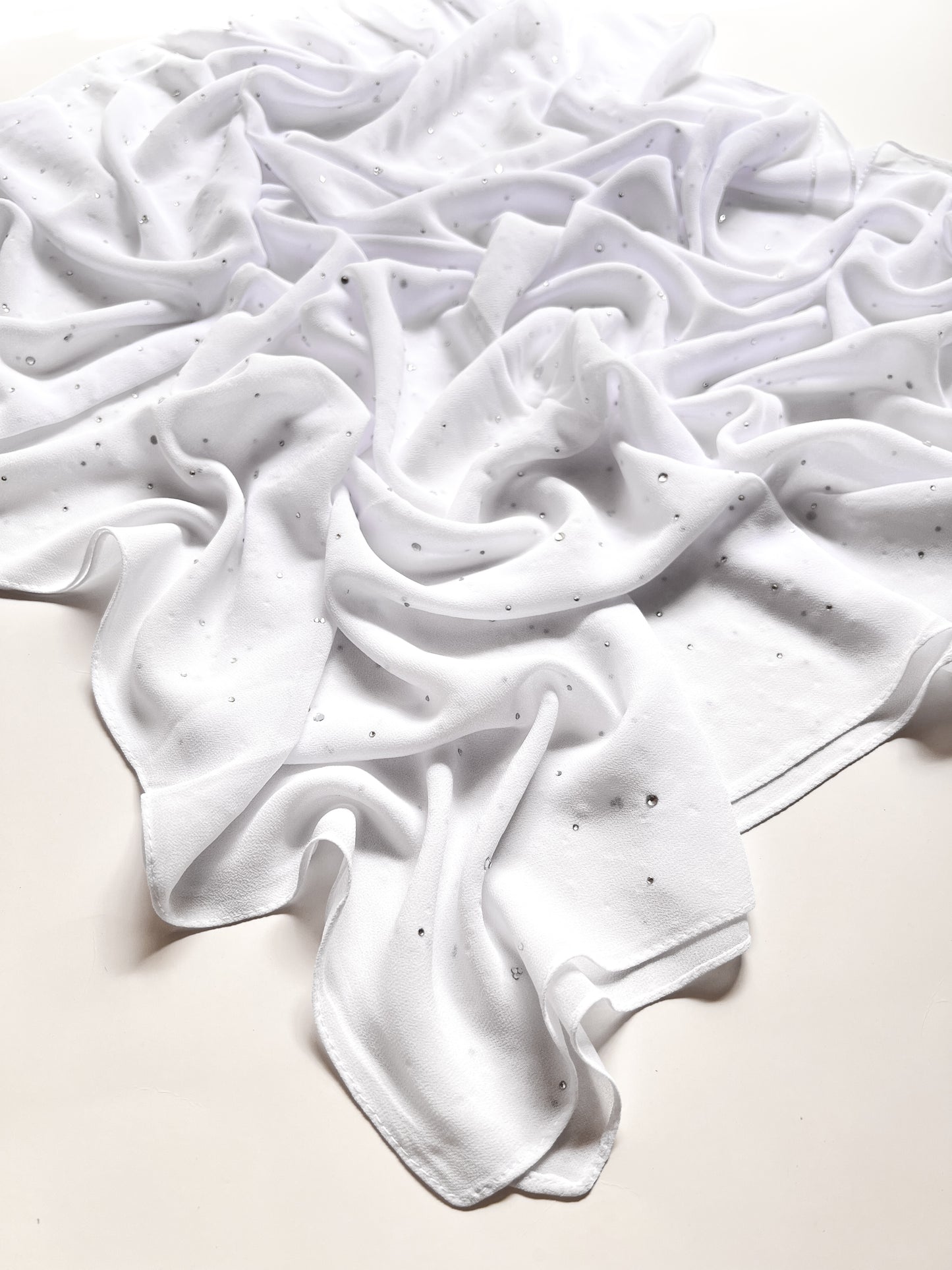 Chiffon Luxe Hijab - White