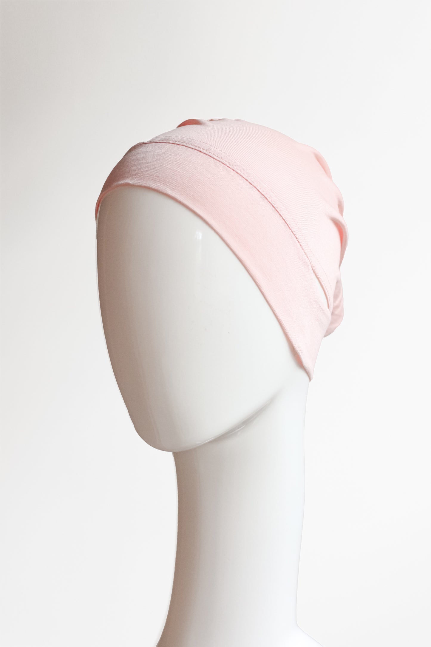 Malaysian Ear-hole Hijab Cap - Pastel Pink