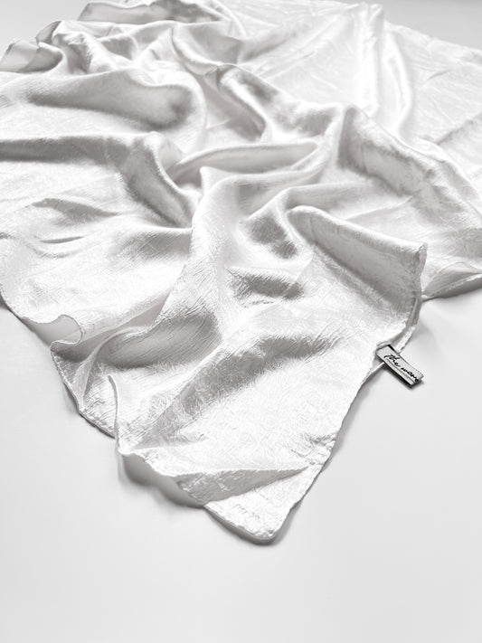 Textured Silk - Milky White