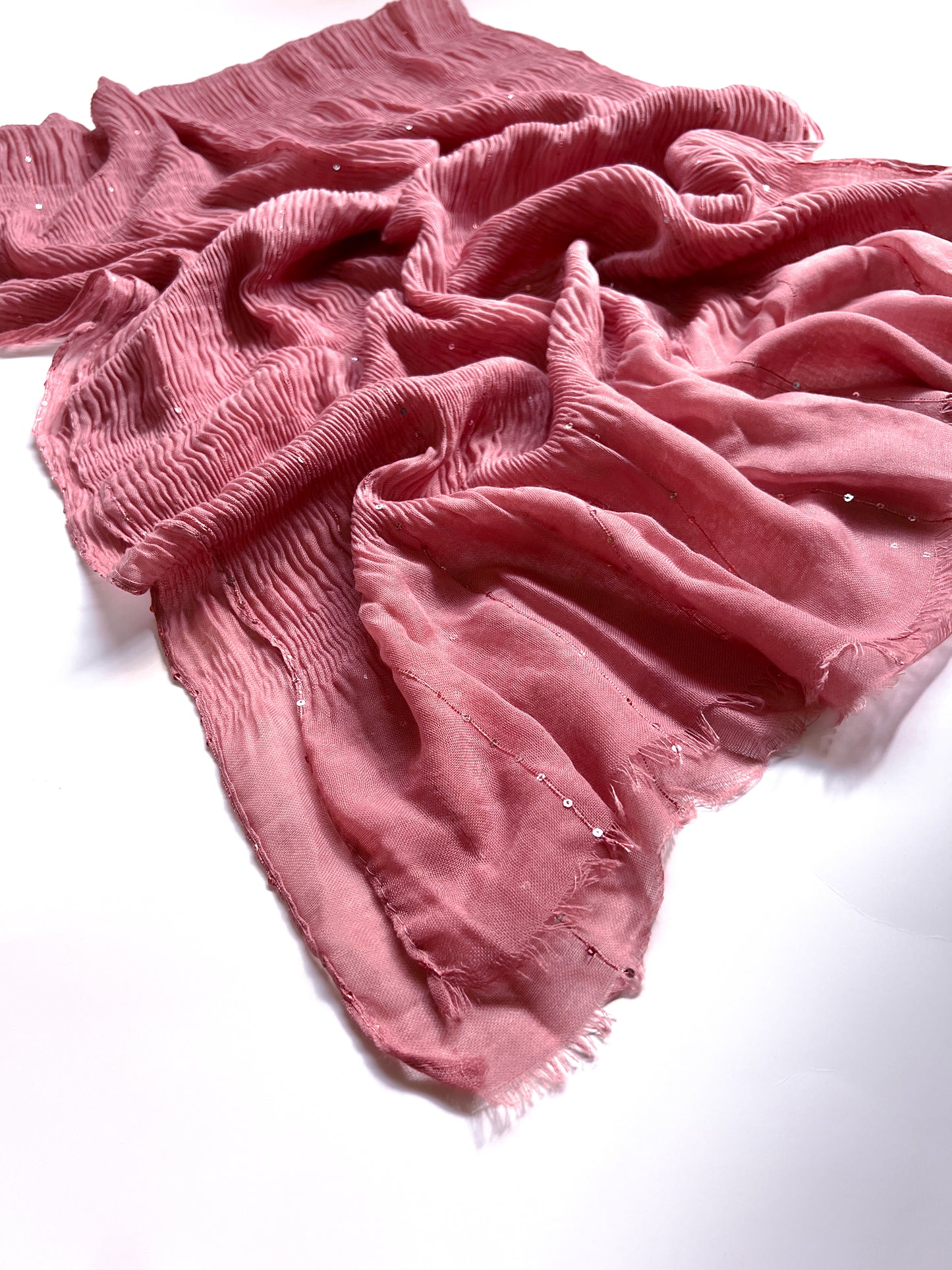Crumpled Sequins Hijab - Victoria Rose