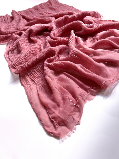Crumpled Sequins Hijab - Victoria Rose