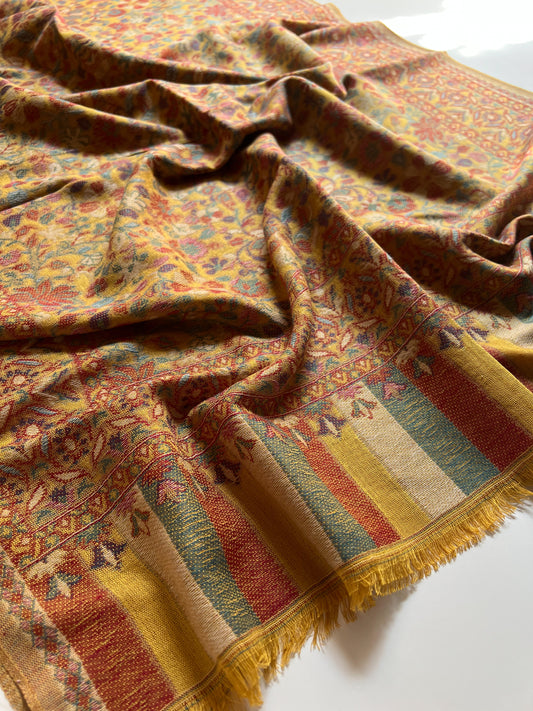 Pashmina Hijab - Mustard Gold