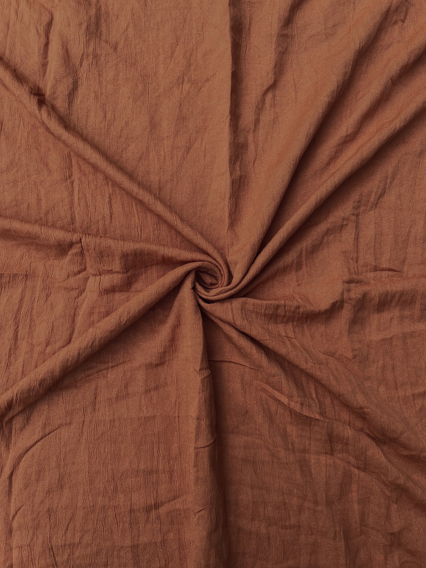 Cotton Crush Hijab - Vintage Rust