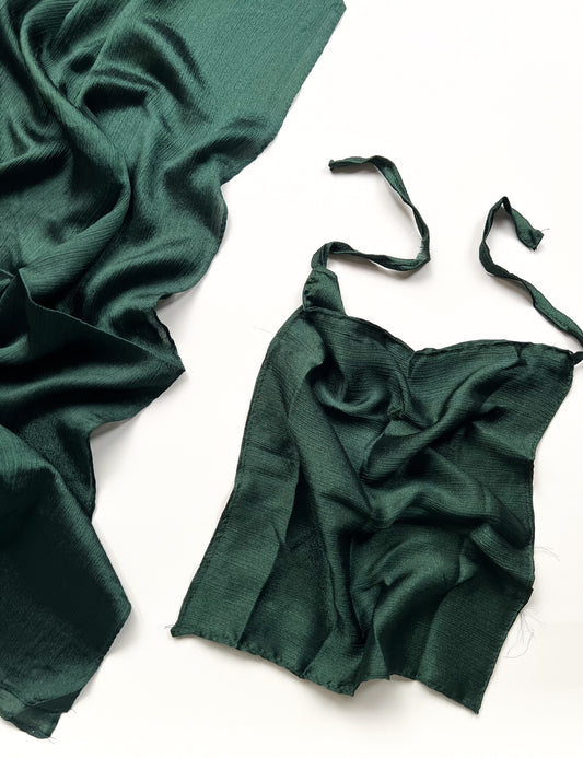 Sheen Hijab & Niqab Set - Emerald Green