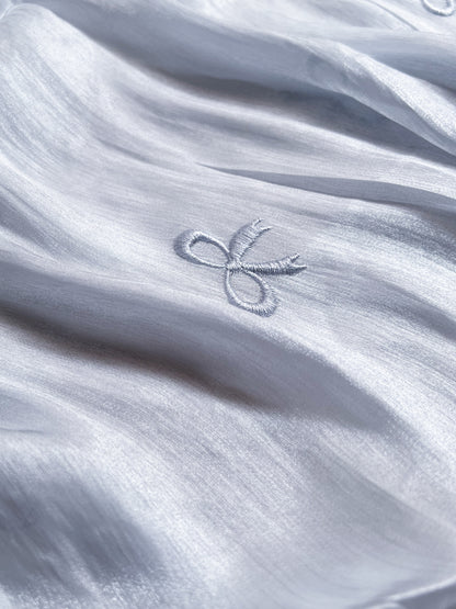 Moondust Embroidered Hijab - Silver