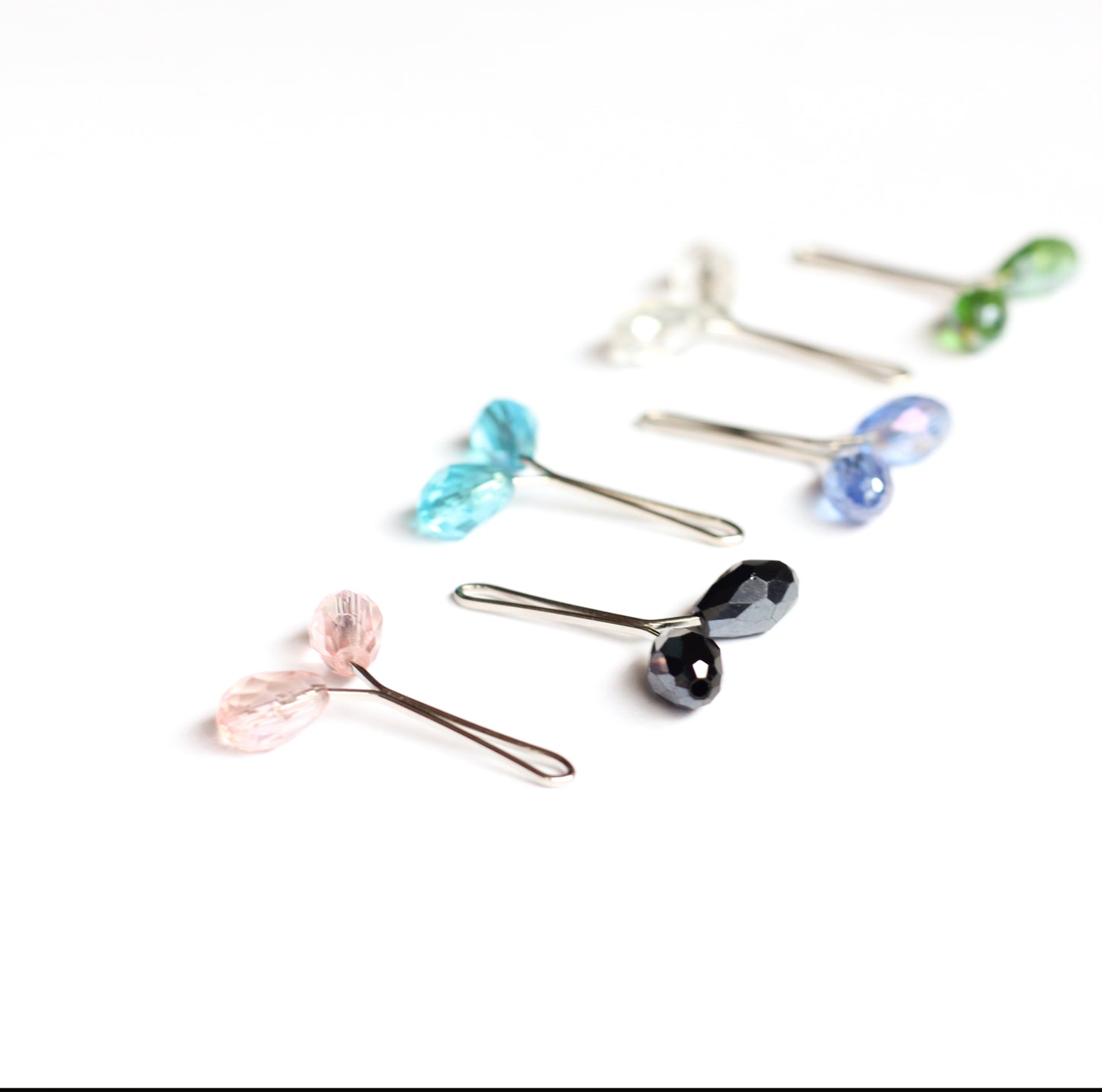 Crystal Glider Pins - Multicolored