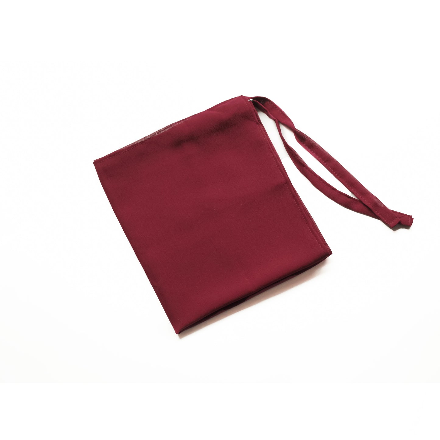 Tie back Niqab - Georgette - Maroon