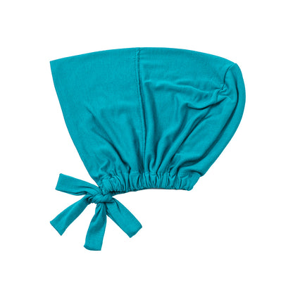 Malaysian Tie-Back Hijab Cap -  Aqua