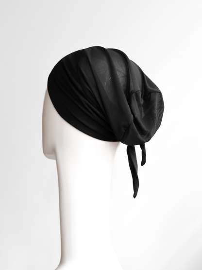 Mesh-Back Underscarf - Black