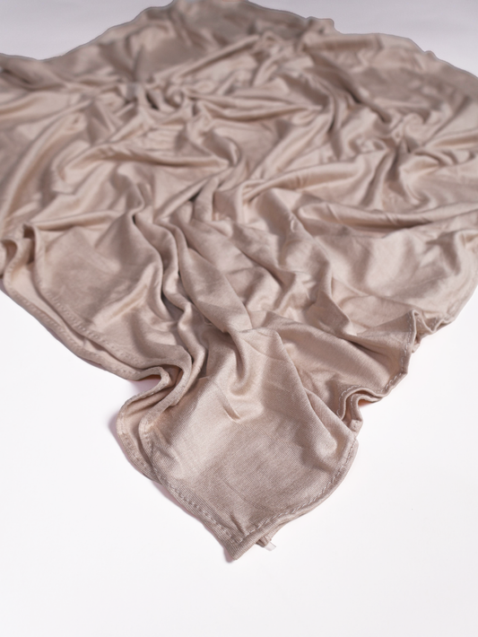 Plain Jersey Hijab - Fawn