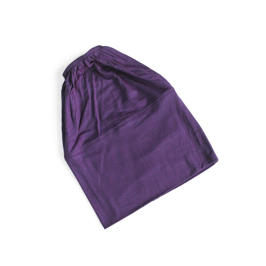 (No headache) Beanie Hijab Cap - Purple