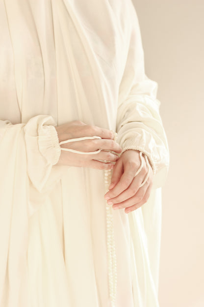 Namaz Chadar With Sleeves - Off white