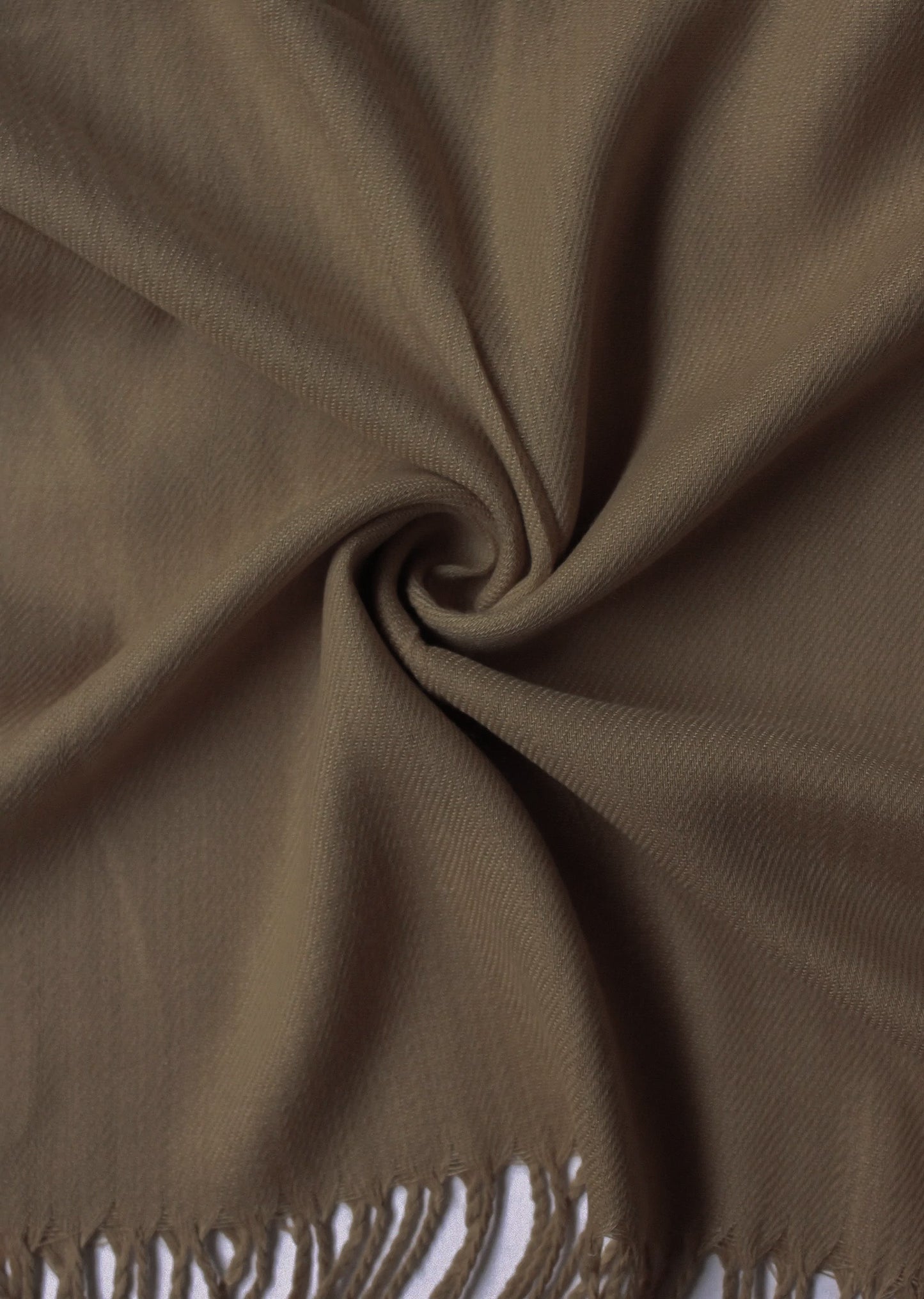 Plain Cashmere Hijab - Coffee Brown