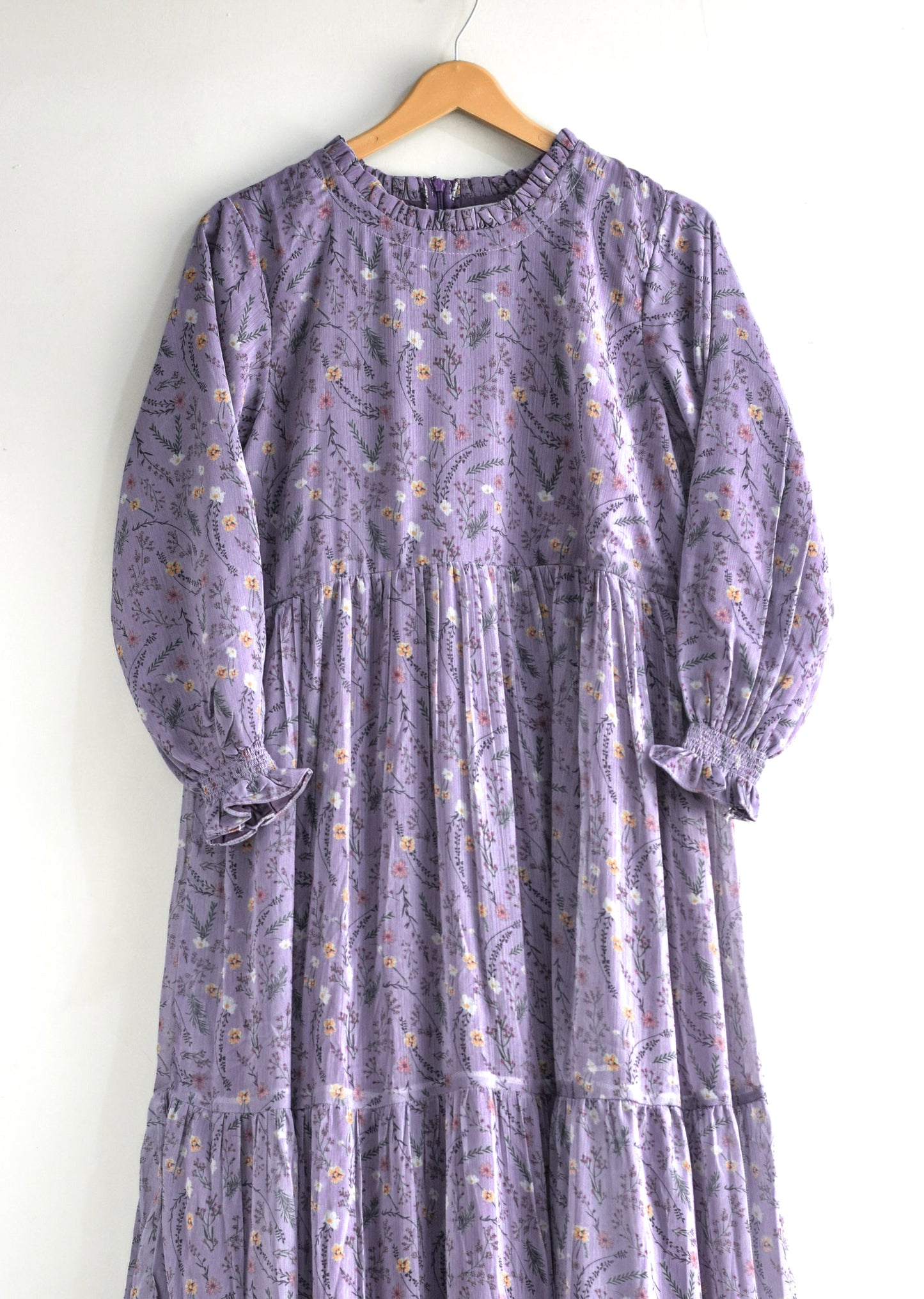 Evermore Modest Dress - Muted Purple