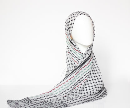 Keffiyeh Modal Hijab - Colored