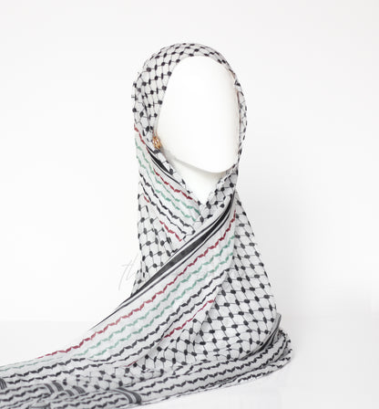 Keffiyeh Modal Hijab - Colored