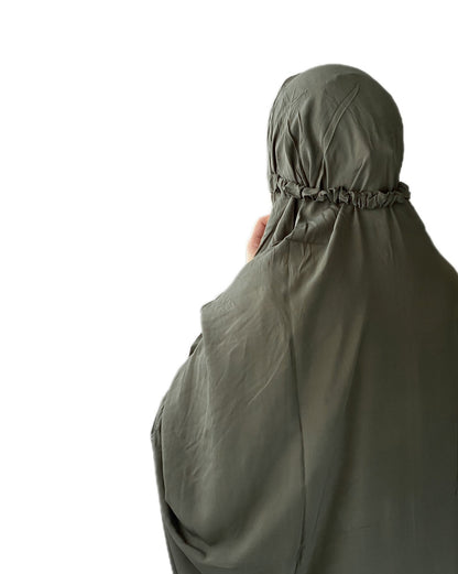 Namaz Chadar With Sleeves - Dark Sage