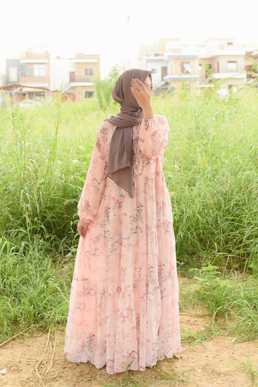 Peach Dreams Modest Dress