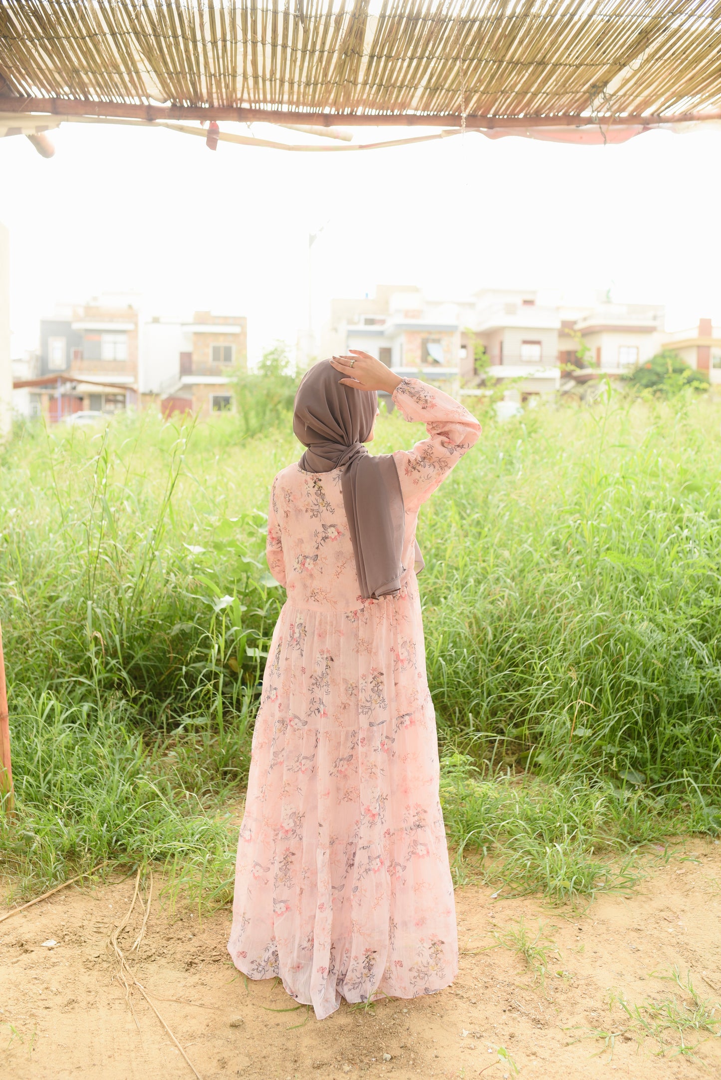 Peach Dreams Modest Dress