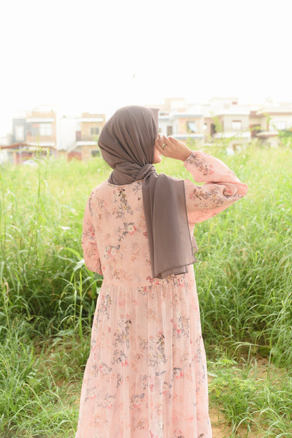 Peach Dreams Modest Dress