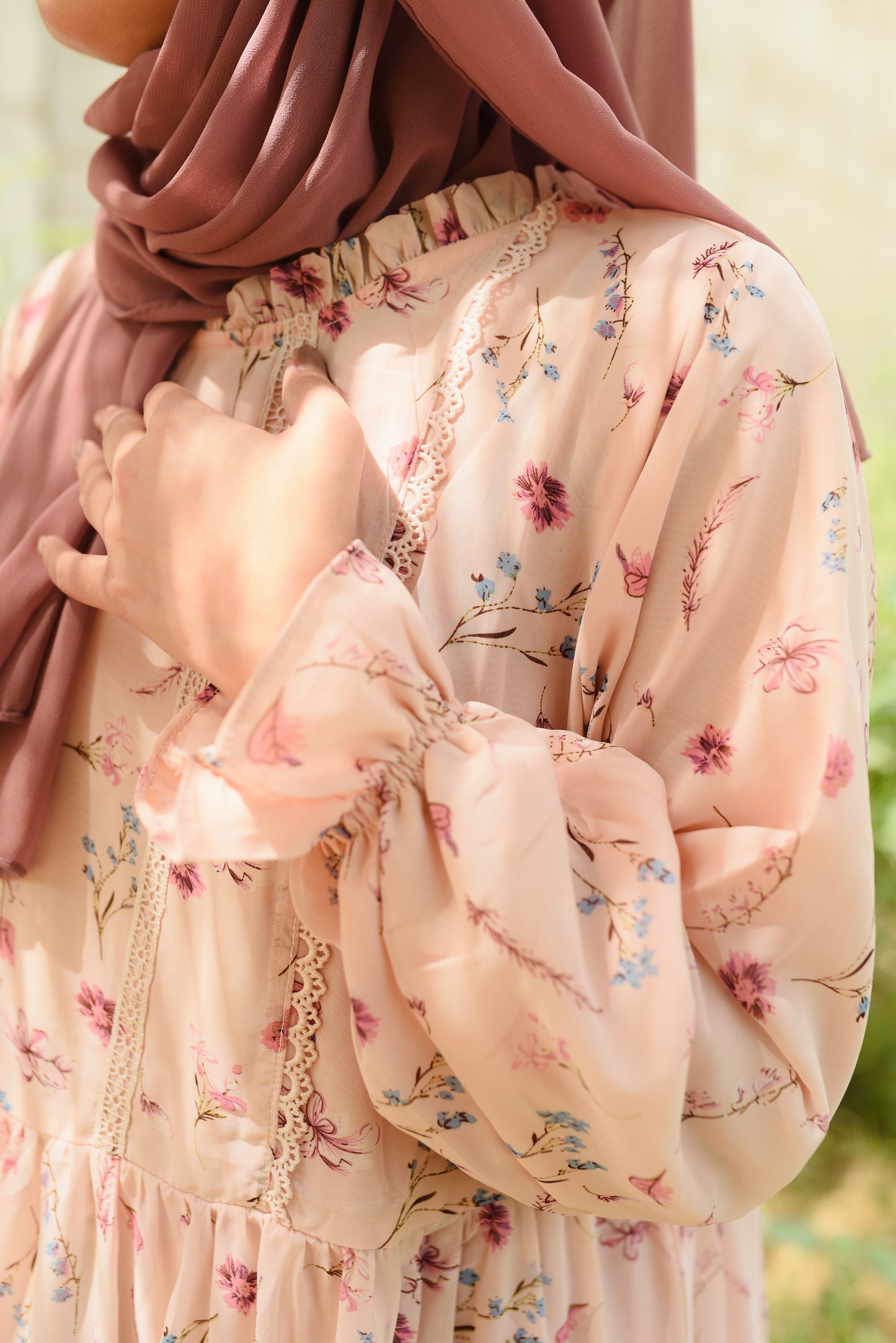 Bellerose Modest Dress - Peach