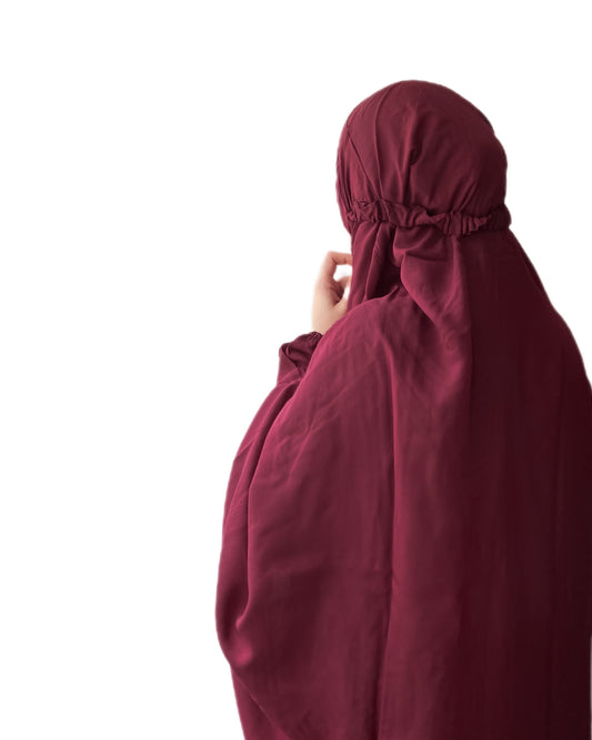 Namaz Chadar With Sleeves - Maroon