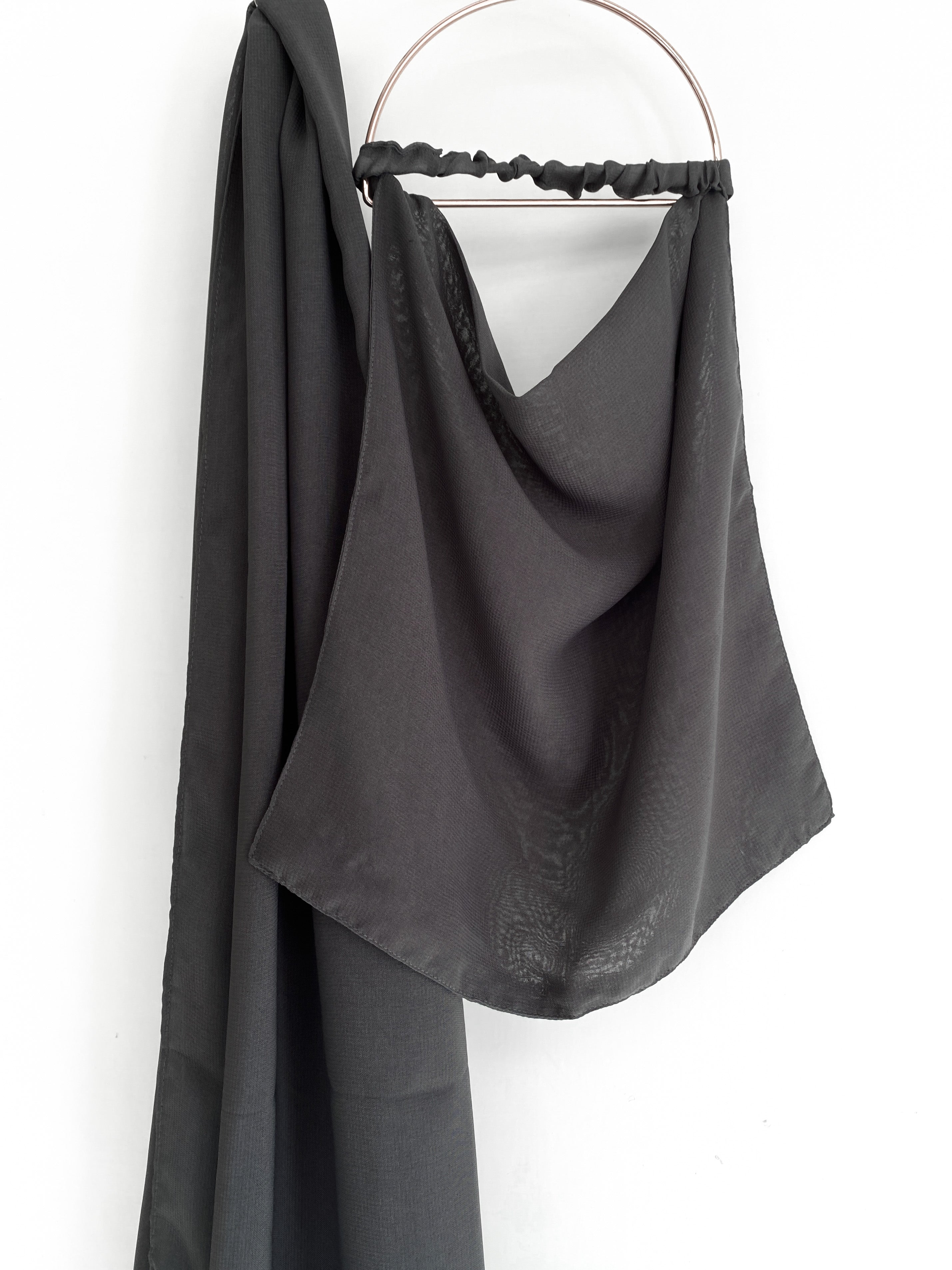 Niqab & XL Hijab Set - Graphite – The Women Zone - A Hijab Brand