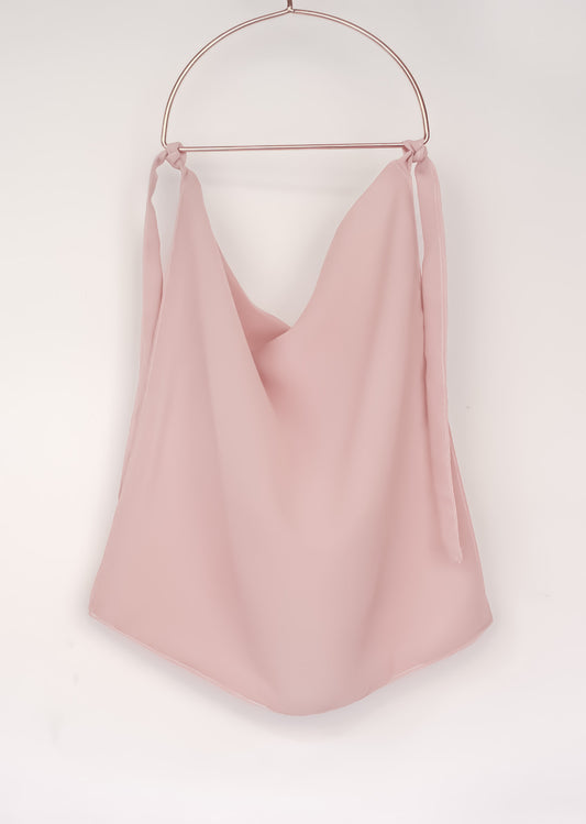 Tie-back Niqab - Powder Pink