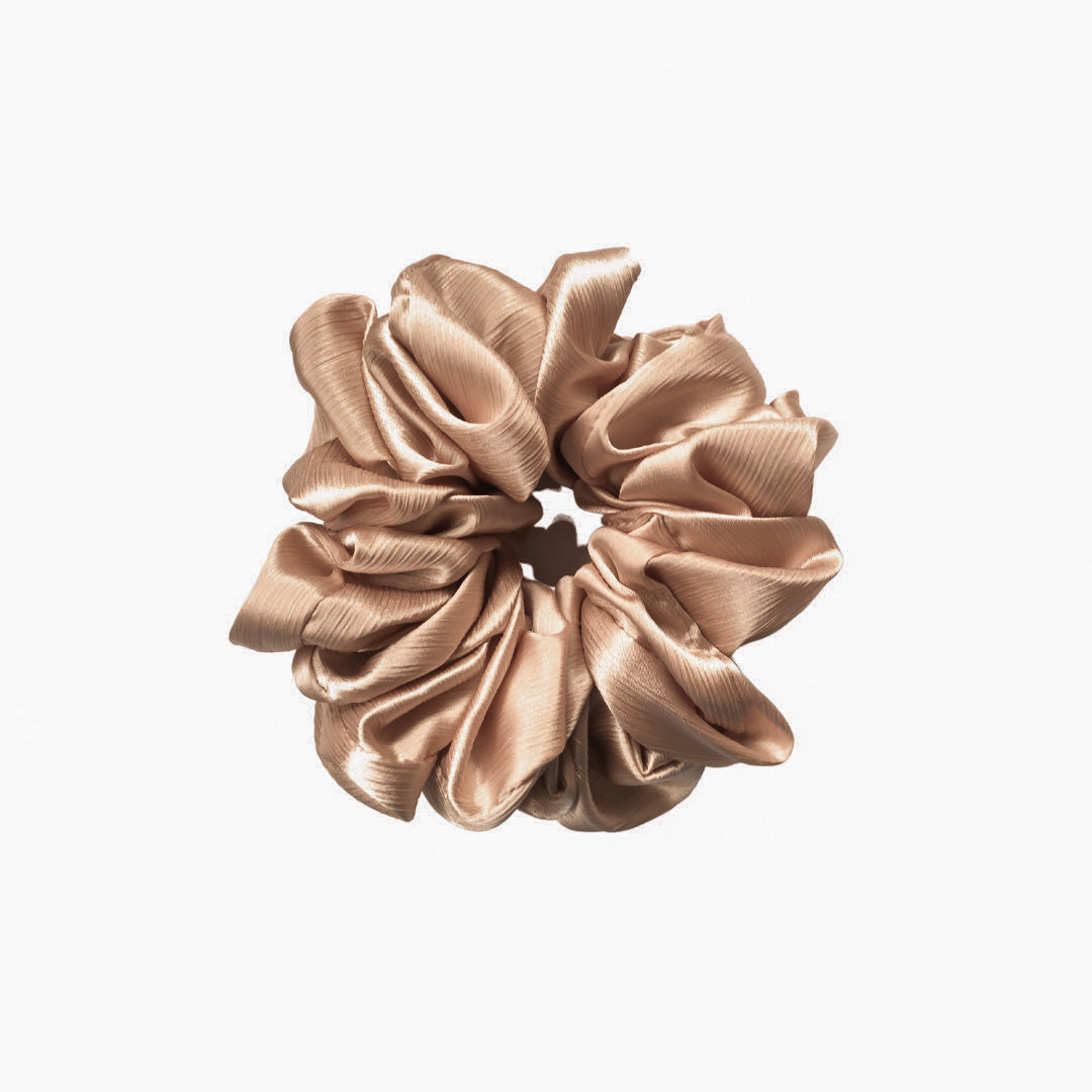 Silk Volumizing Scrunchie - Muted Peach