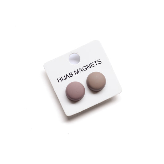 Matte Hijab Magnets (Circle)  - Elegant