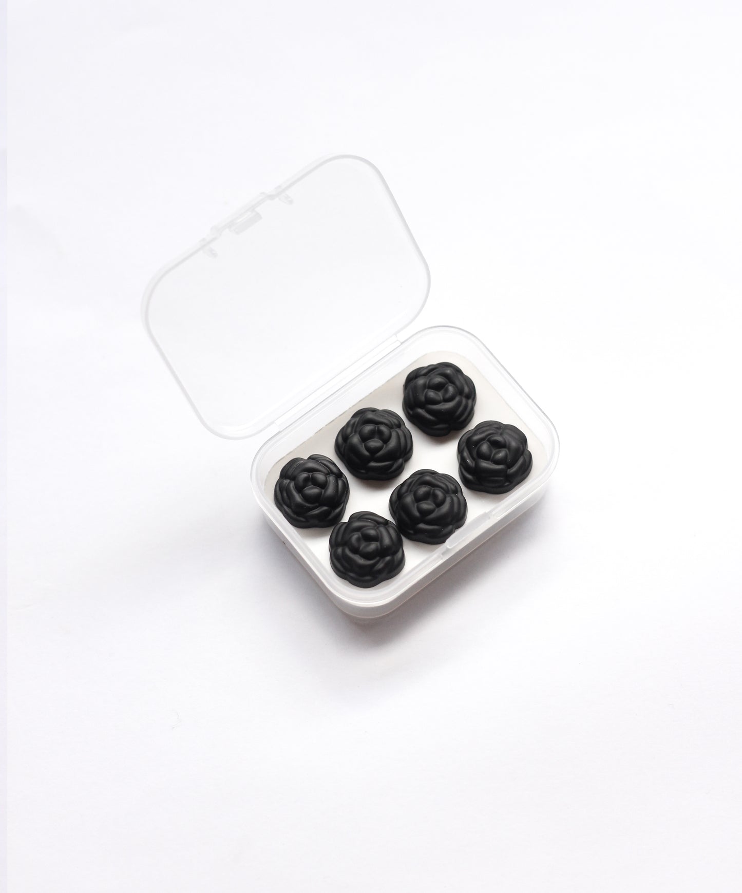 Black Rose Hijab Magnets - Set of 6