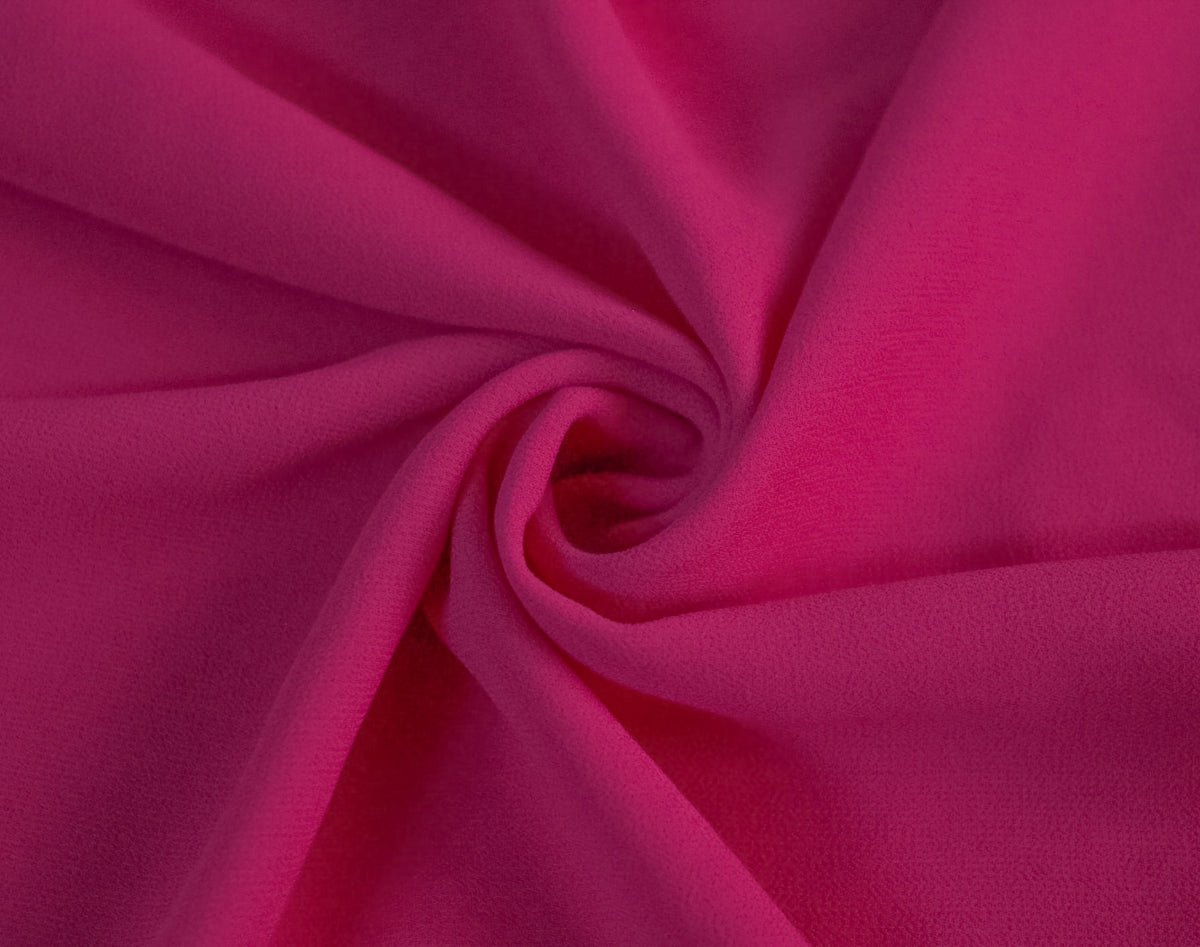 Large Georgette Hijab  - Shocking Pink