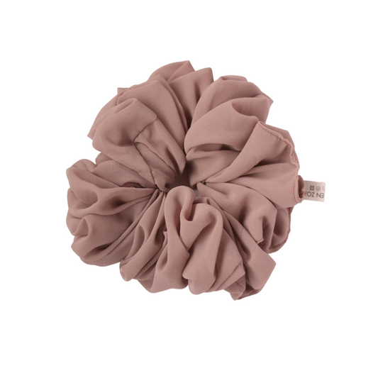 Georgette Volumizing Scrunchie - Natural Tan