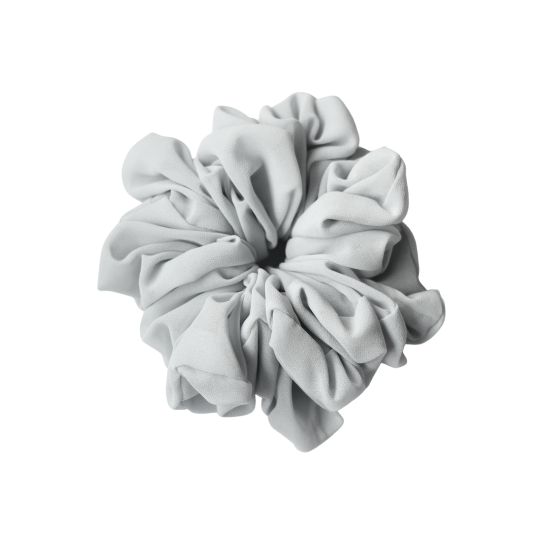 Georgette Volumizing Scrunchie - Silver Grey