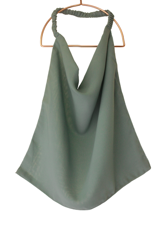 Elastic back Niqab - Cool Mint