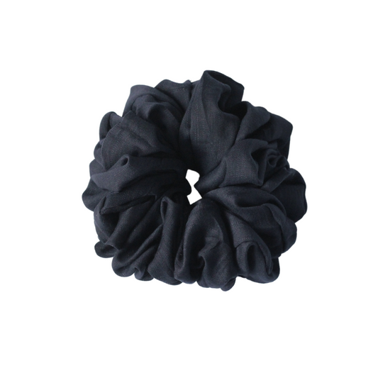 Viscose Volumizing Scrunchie - Navy Blue