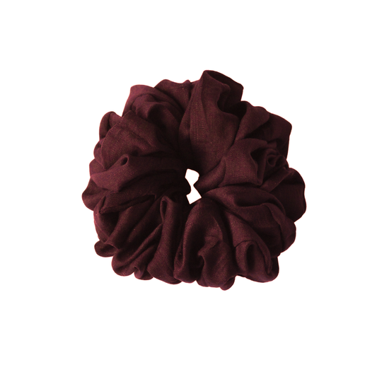 Viscose Volumizing Scrunchie - Burgundy