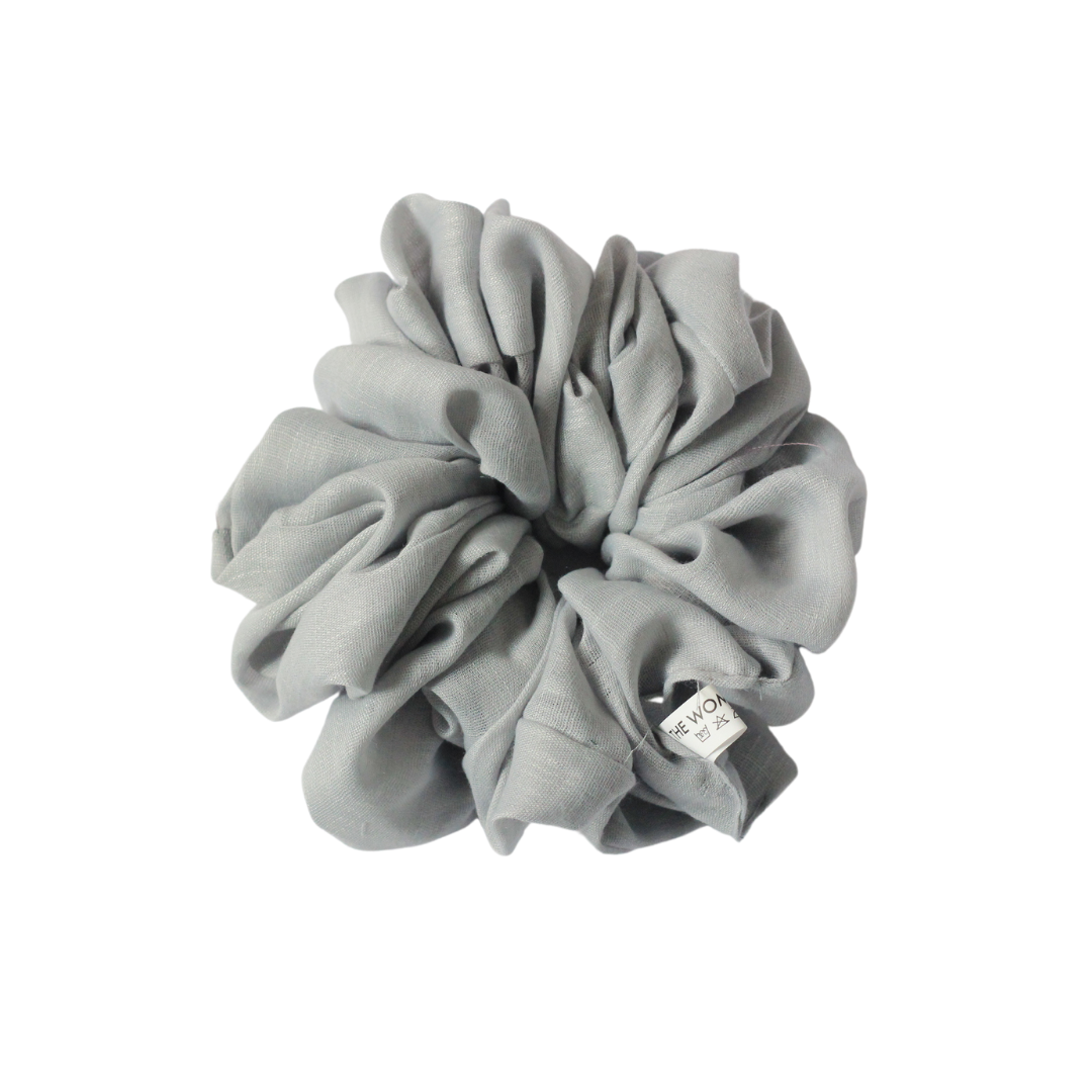 Viscose Volumizing Scrunchie - Light Grey