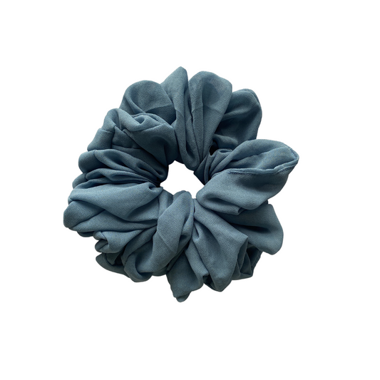 Georgette Volumizing Scrunchie - Smoked Blue