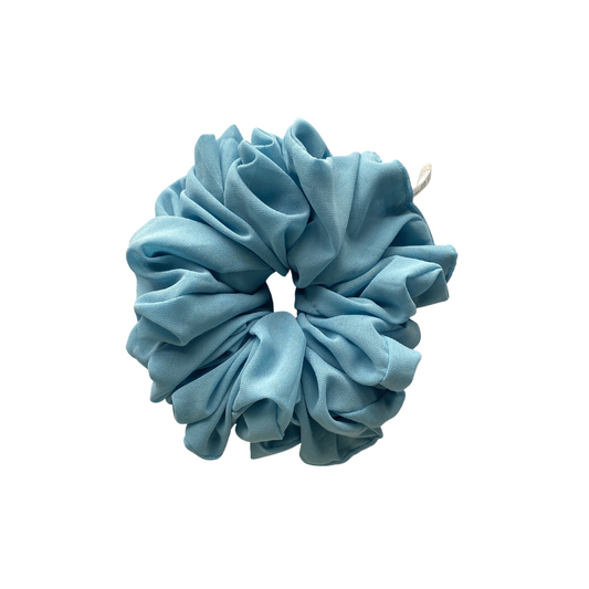 Georgette Volumizing Scrunchie - Serene Blue