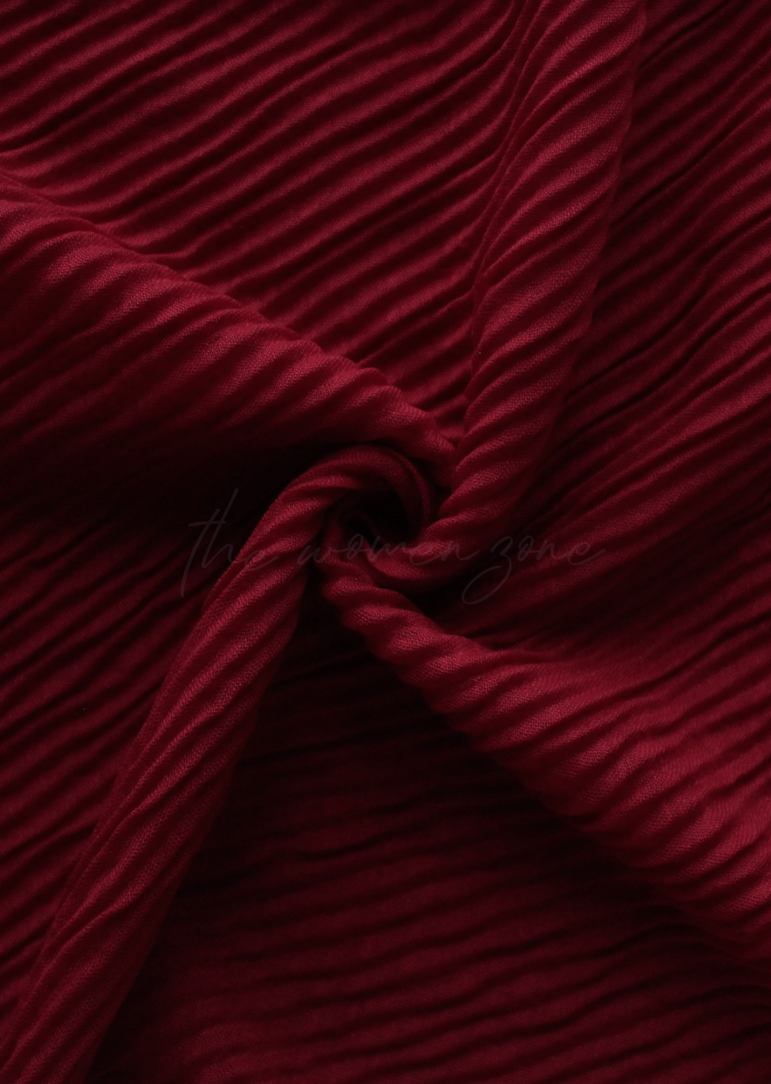 Crumpled Hijab - Maroon