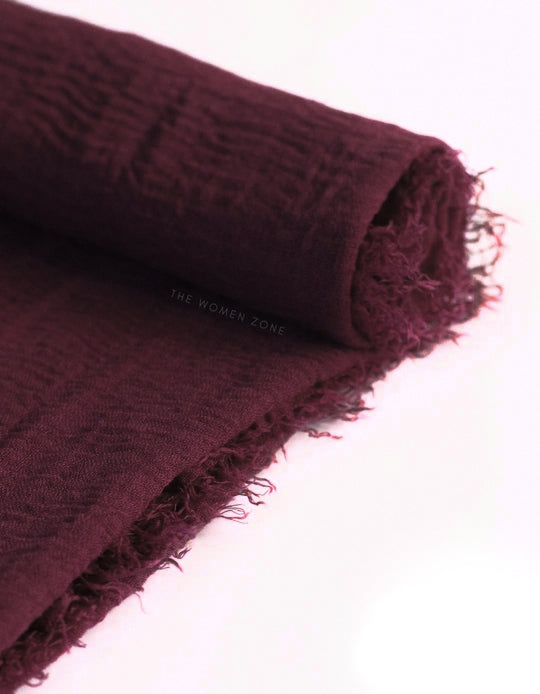 Crinkle Hijab - Plum