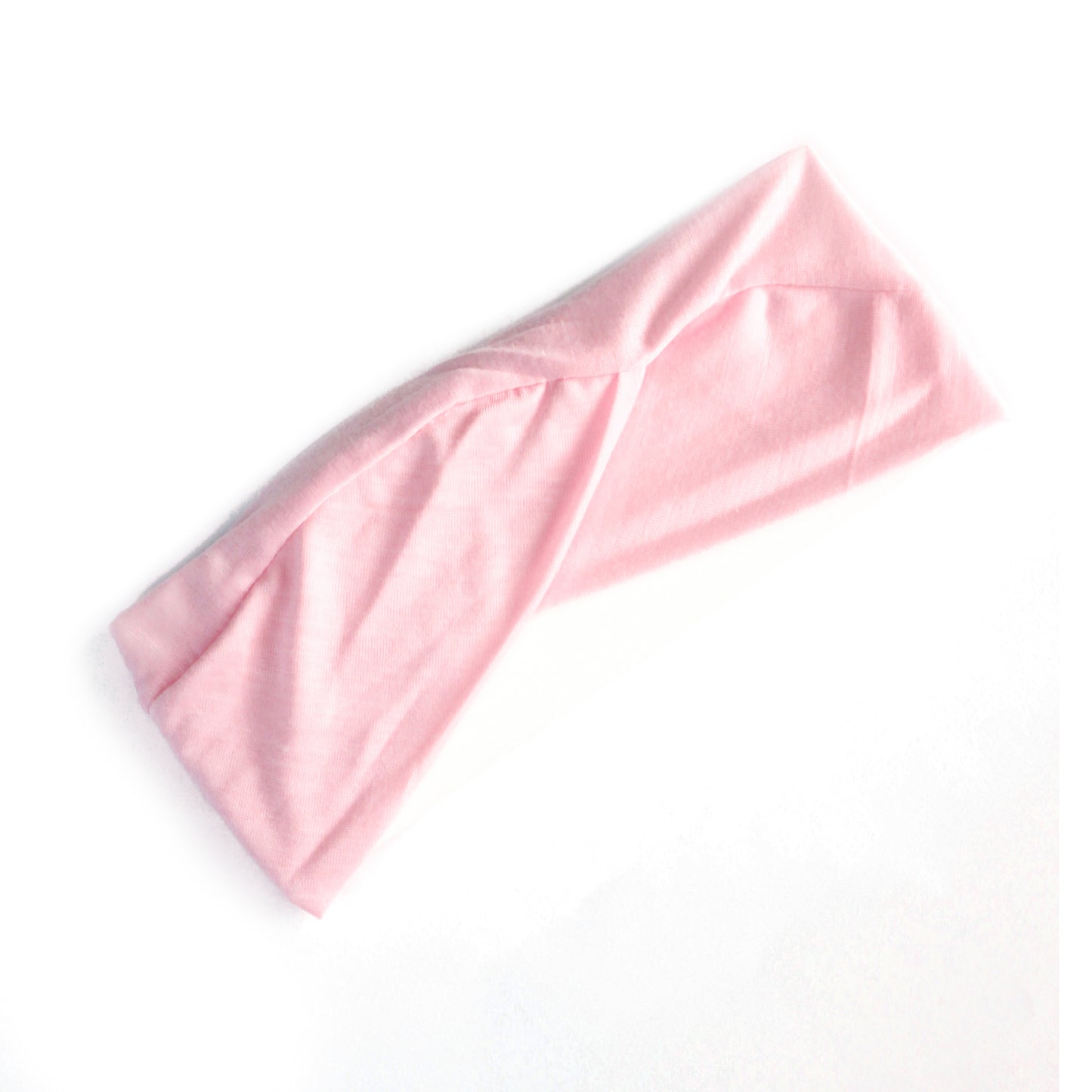 Criss-Cross Tie-Back Bandana Underscarf - Baby Pink