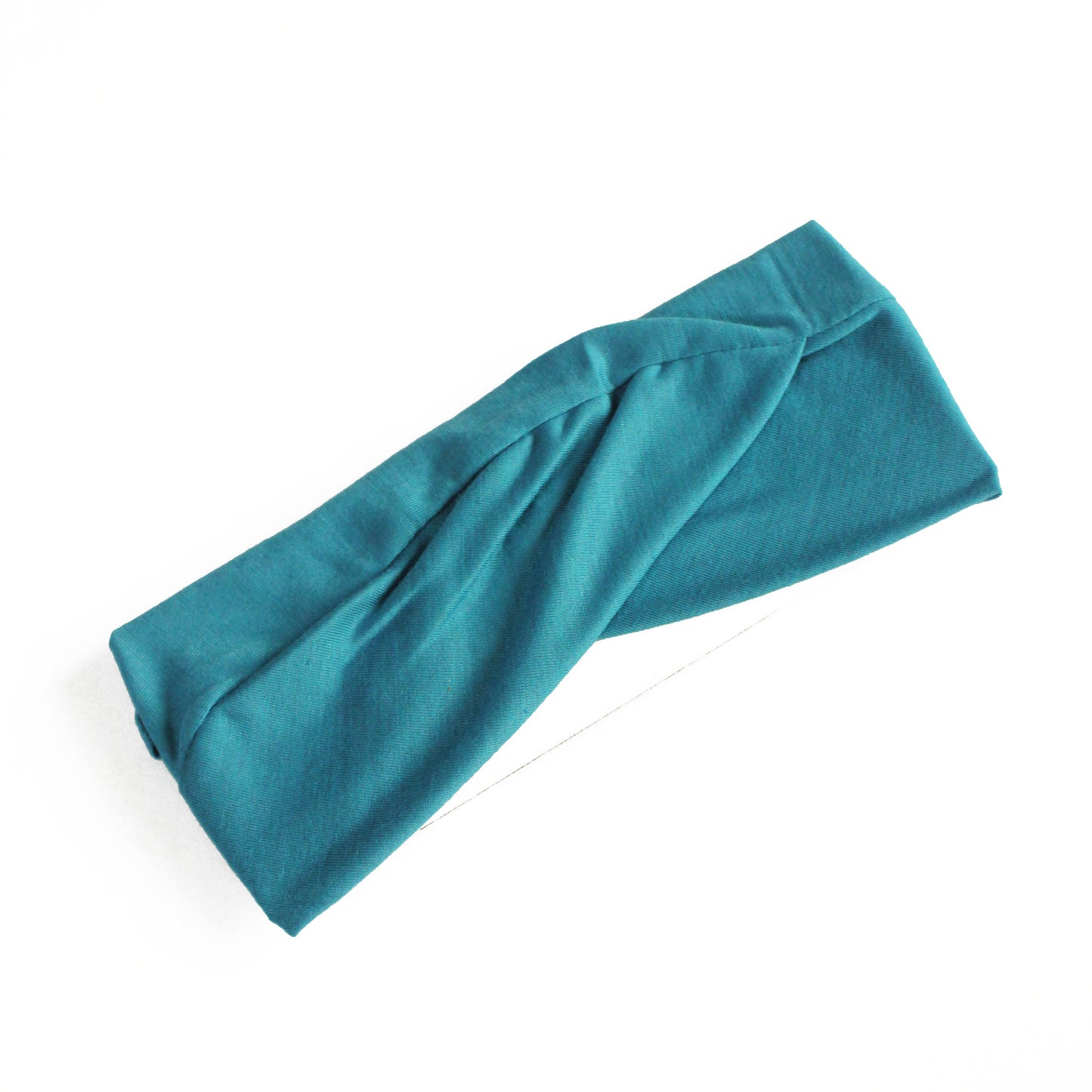 Criss-Cross Tie-Back Bandana Underscarf - Pacific Blue