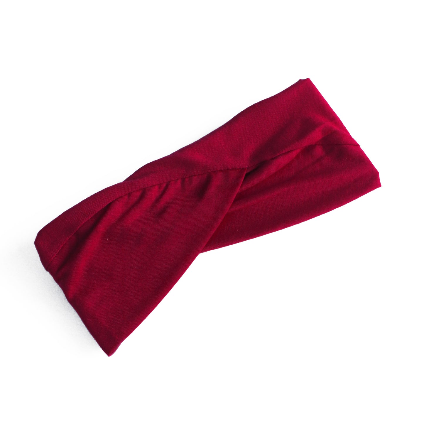 Criss-Cross Tie-Back Bandana Underscarf - Maroon