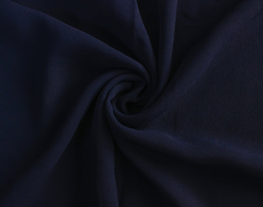 Large Georgette  - Navy Blue