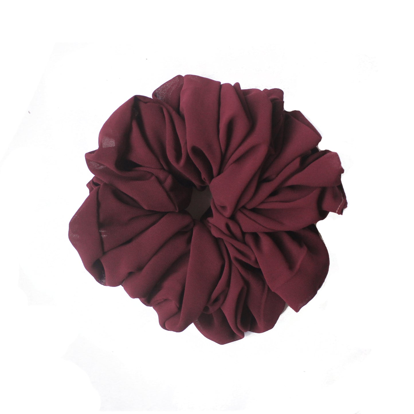 Georgette Volumizing Scrunchie -Plum